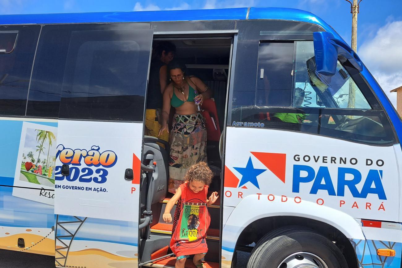 Projeto Praia à Praia do Detran garante transporte gratuito em Salinópolis nas ferias 2023