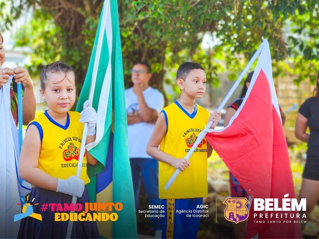 Escolas de Icoaraci celebram o Dia da Raça e a Independência do Brasil