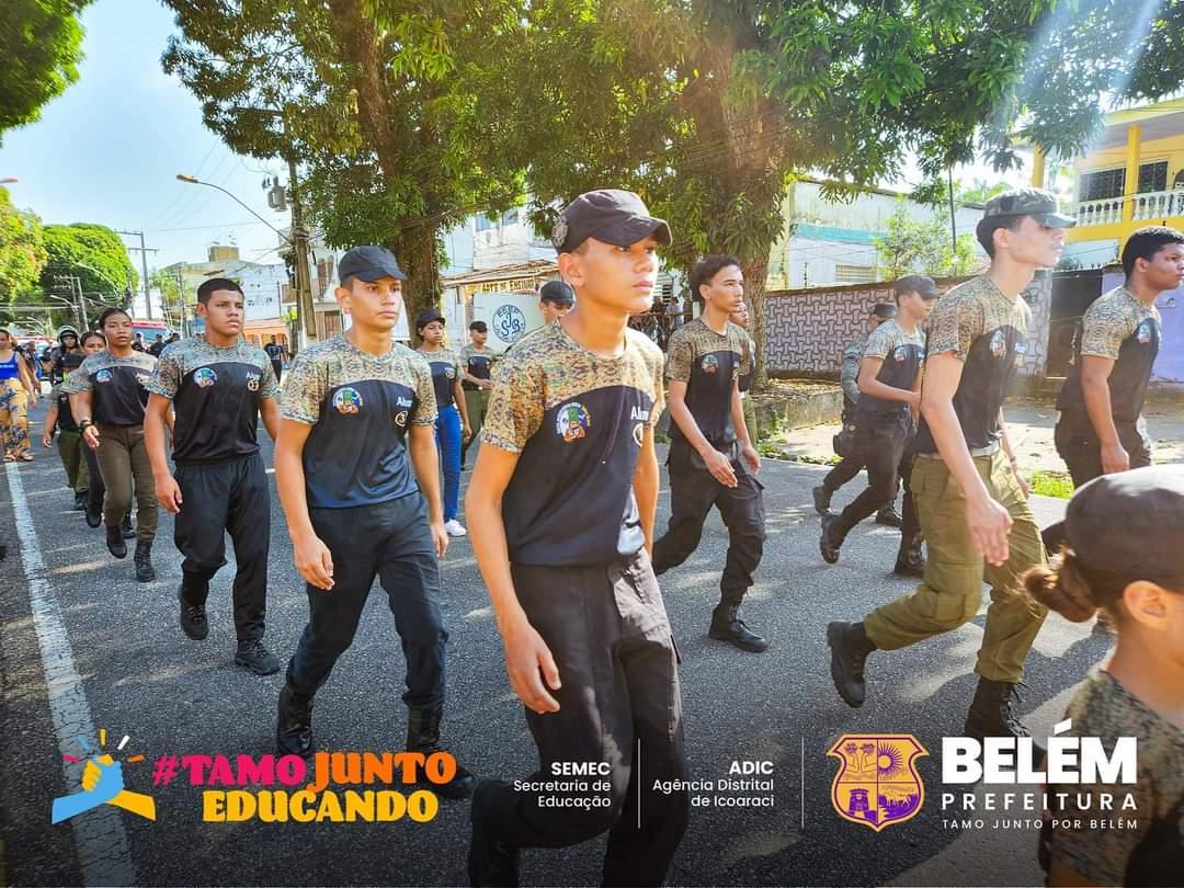 Escolas de Icoaraci celebram o Dia da Raça e a Independência do Brasil