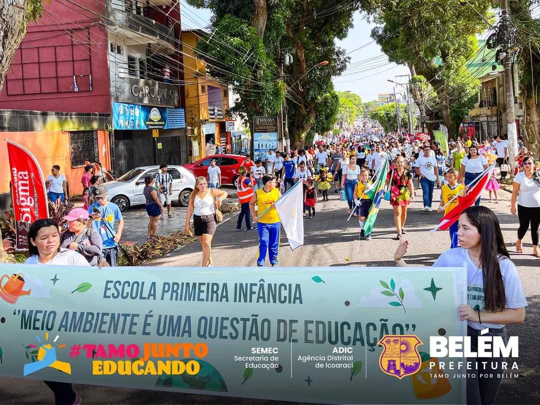 Escolas de Icoaraci celebram o Dia da Raça e a Independência do Brasil