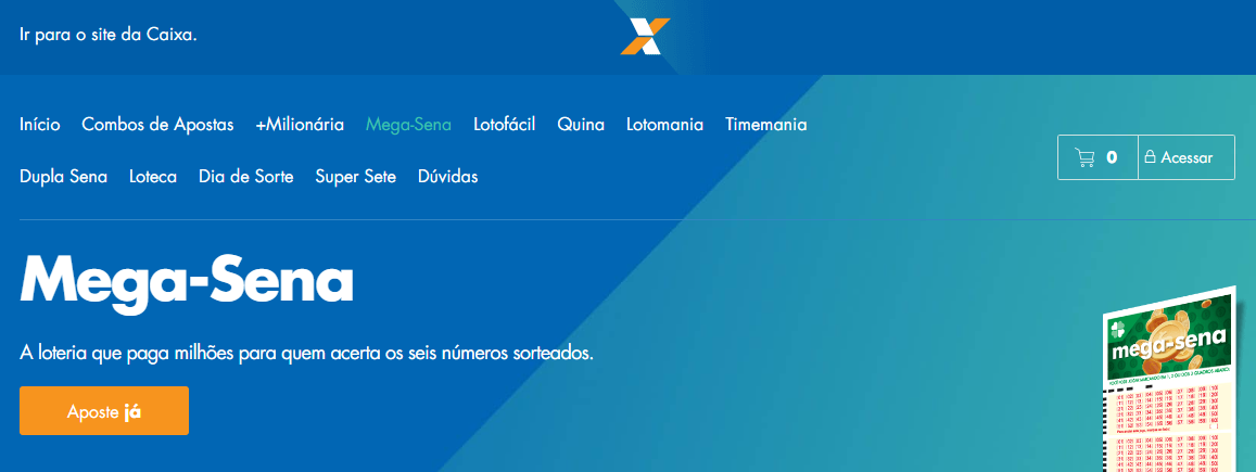 Como jogar online na Mega-Sena e outras loterias da Caixa