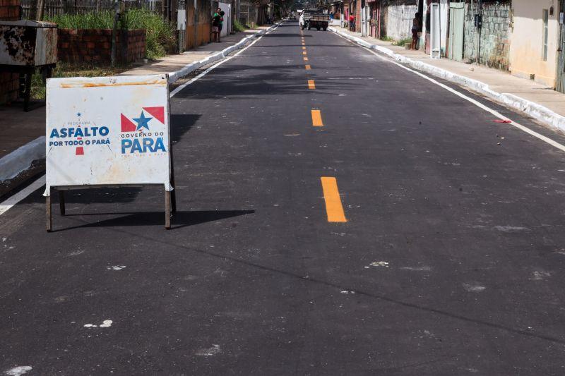 Asfalto chega ao Tapanã: Moradores comemoram vias pavimentadas pelo Governo do Estado