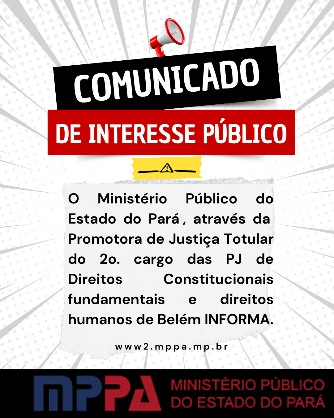 MPPA - COMUNICADO DE INTERESSE PÚBLICO 