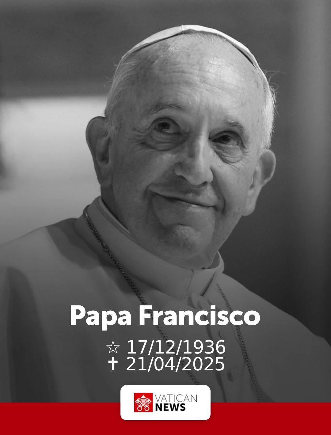 Morre papa Francisco aos 88 anos