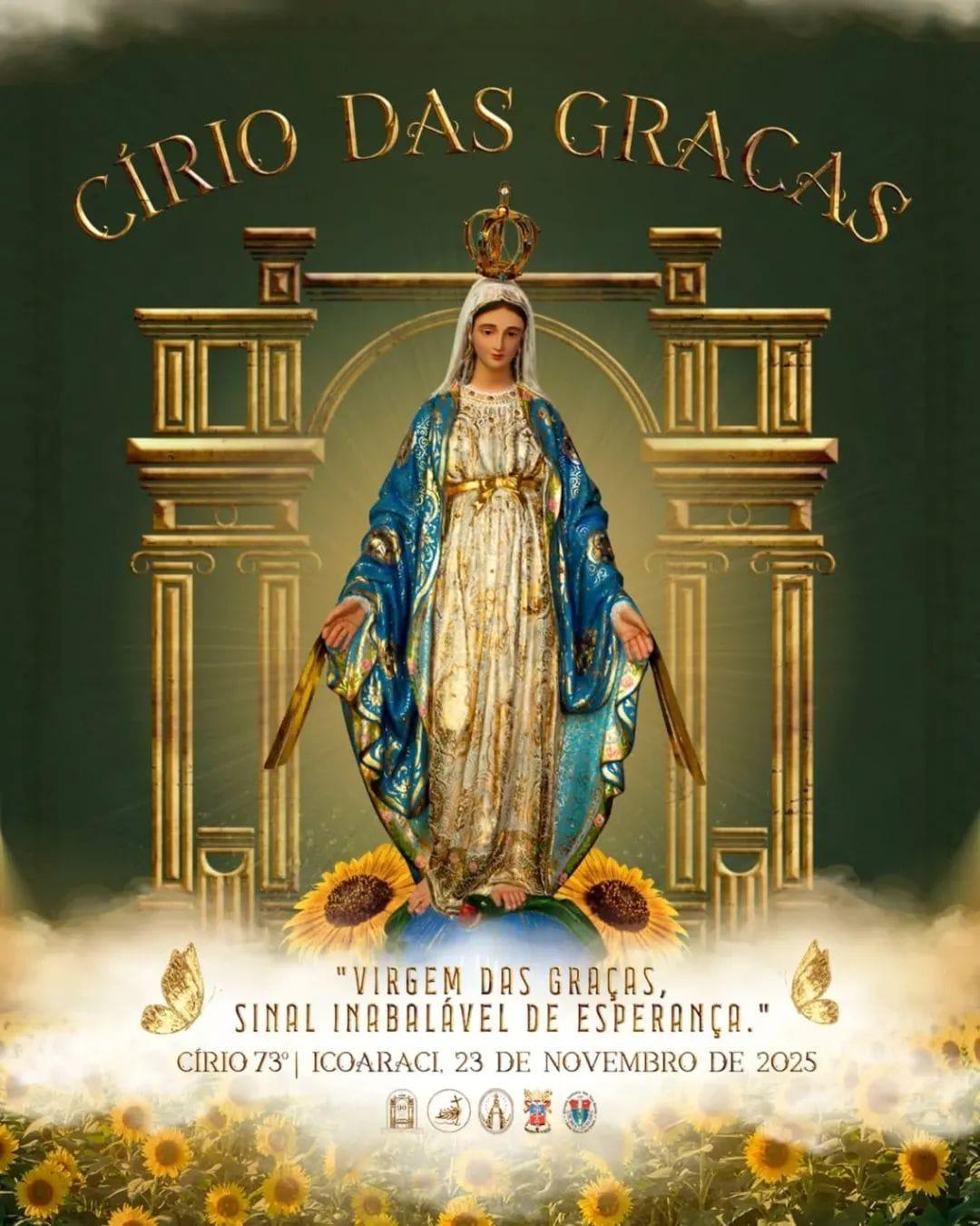 CARTAZ OFICIAL DO CÍRIO DAS GRAÇAS 2025 (Icoaraci Belém-PA)