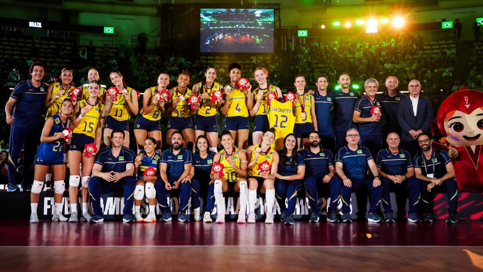 Brasil garante bronze no Campeonato Mundial de vôlei feminino